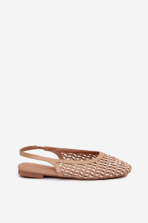 Bruine dames sandalen met uitsnedelementen Selviora