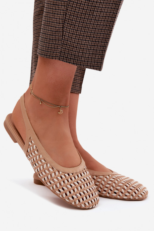 Sandales pour femmes marron avec des éléments découpés Selviora
