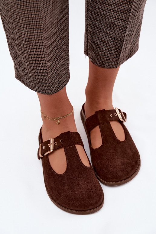 Chaussons pour femmes en daim synthétique Czekolado Melvia