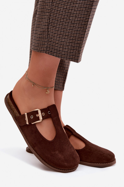 Chaussons pour femmes en daim synthétique Czekolado Melvia