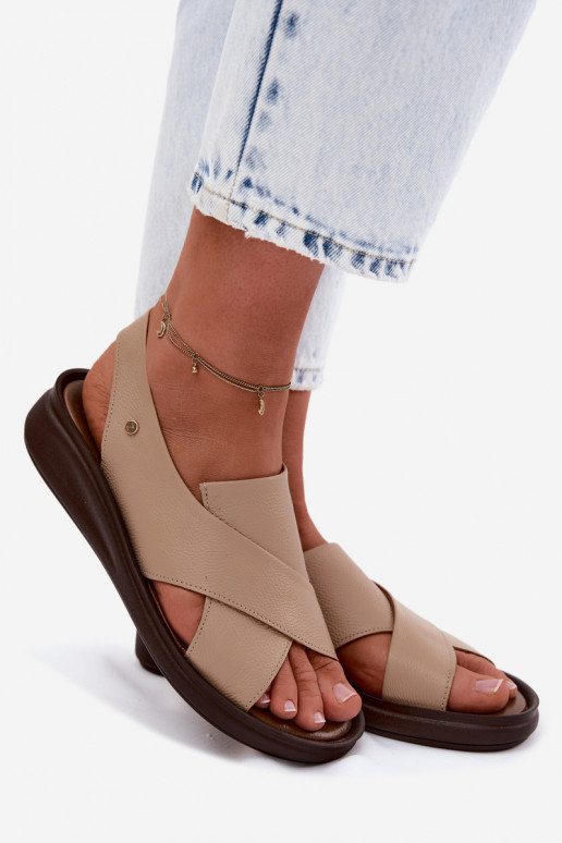 Zazoo 40392 Damen-Sandalen in Cappuccino