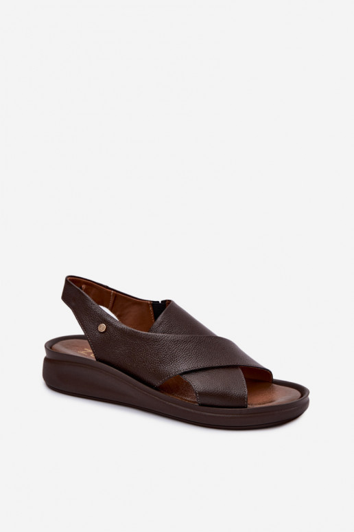 Zazoo 40392 dames sandalen in chocolade