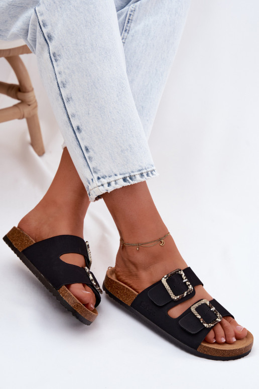 Damespantoffels met gespen Lee Cooper LCIN-26-35-4450L zInart