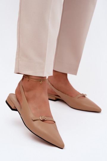 Dames sandalen met brede hakken Het heeftciejka K7449-04 beige