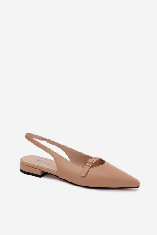 Dames sandalen met brede hakken Het heeftciejka K7449-04 beige