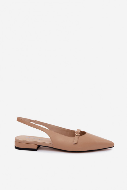 Sandales pour femmes avec des talons larges Il fautciejka K7449-04 beige