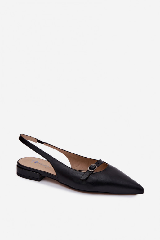 Sandales pour femmes avec talons larges Tai turiciejka K7449-01 noir