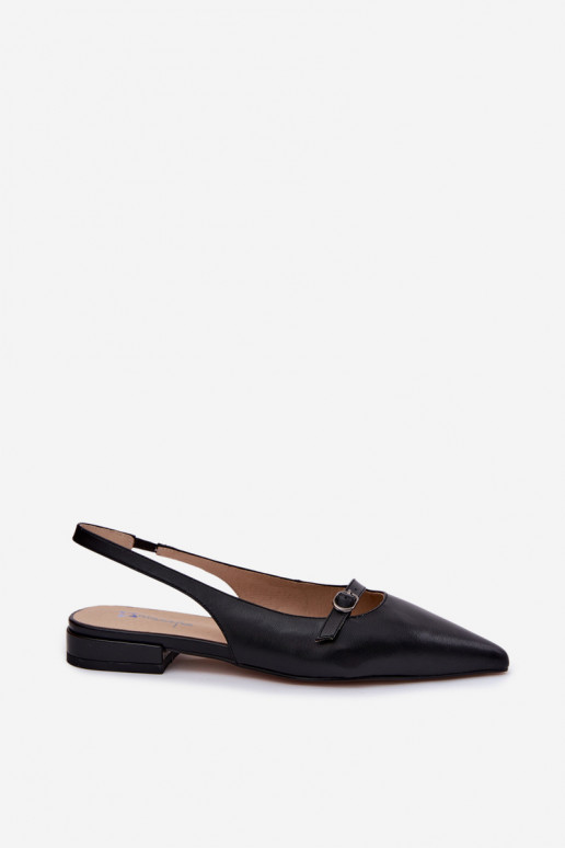 Dames sandalen met brede hakken Tai turiciejka K7449-01 zwart