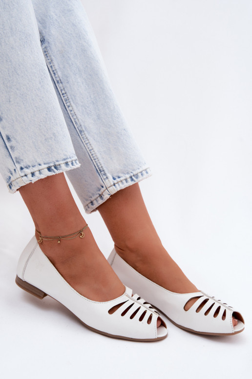 OpengeInerkte ballerinasOpturalnej Skóry Het heeftciejka P7541-11 Initte kleur