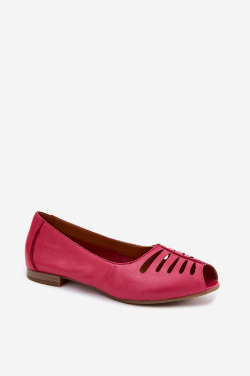Ballerines ajourées en simili cuir Tai turiciejka P7541-15 roses
