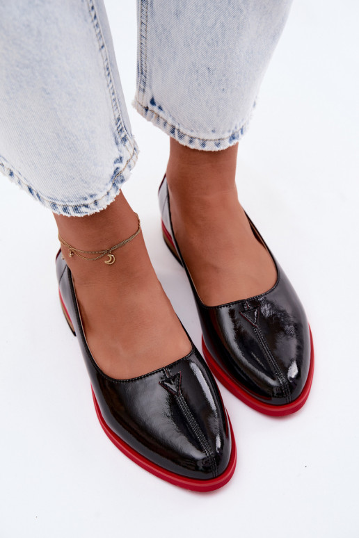 Leer Gelakte ballerinas Het heeftciejka K7463-01 zInart