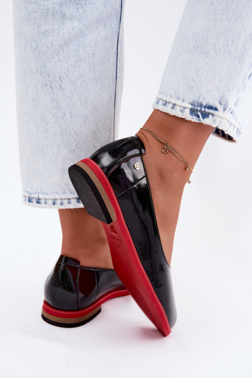 Ballerines vernies Tai turiciejka K7463-01 noires
