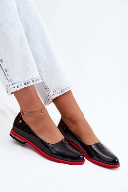 Ballerines vernies Tai turiciejka K7463-01 noires
