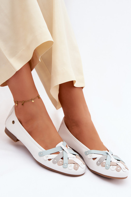 Ballerinas Es mussciejka P7542-11 Zueiße Farbe