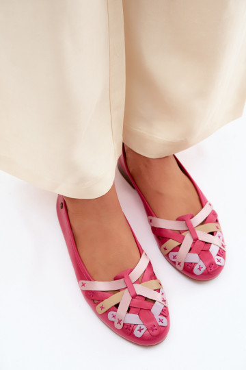 Ballerinas Es mussciejka P7542-15 pinke Farbe