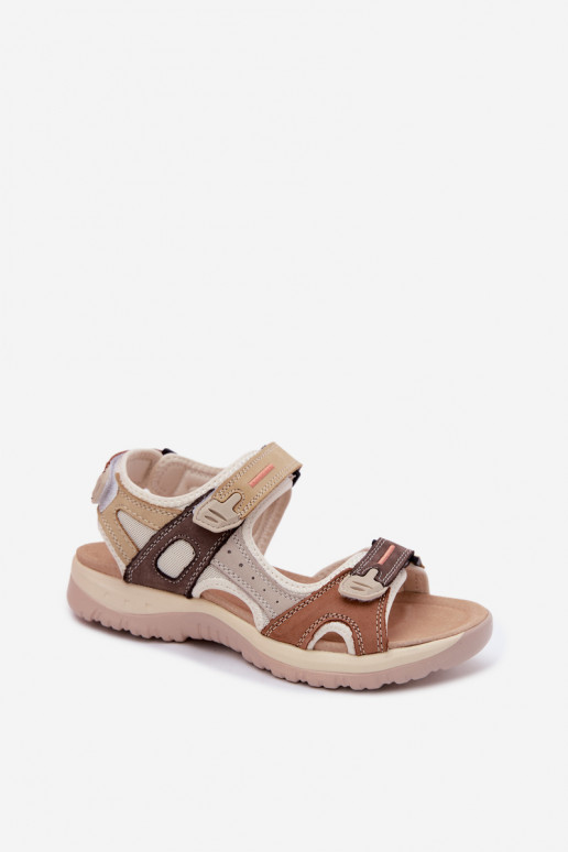 Dames bruine sportieve sandalen Averine