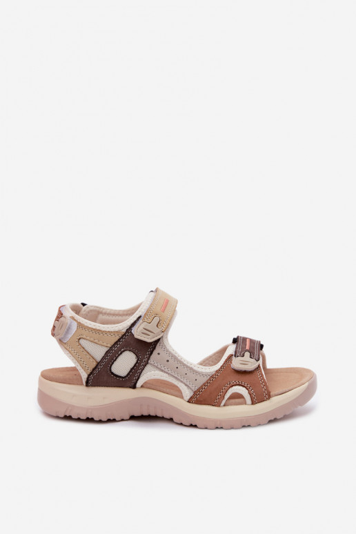 Damen braune sportliche Sandalen Averine