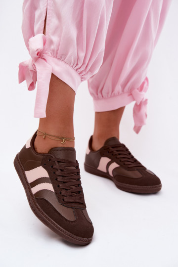 Dames sportieve schoenen in chocoladekleur Lurea 2