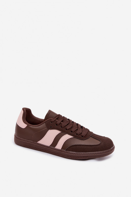 Damen Sportschuhe in schokoladenfarbener Lurea