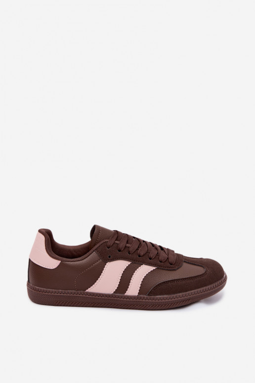 Dames sportieve schoenen in chocoladekleur Lurea