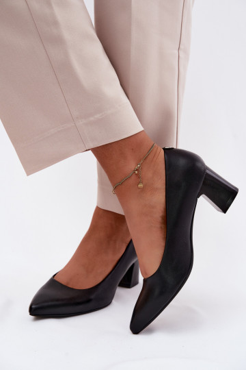 Chaussures à talons Sergio Leone PB413 en couleur noire