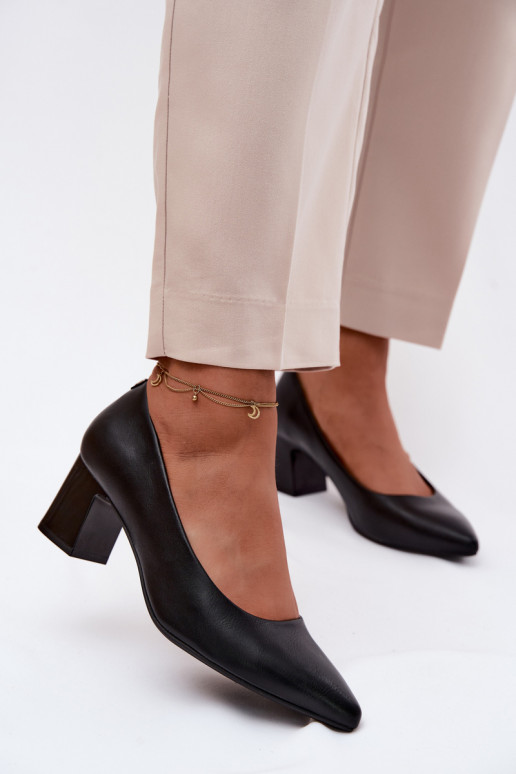 Schuhe mit Absätzen Sergio Leone PB413 schZuarze Farbe