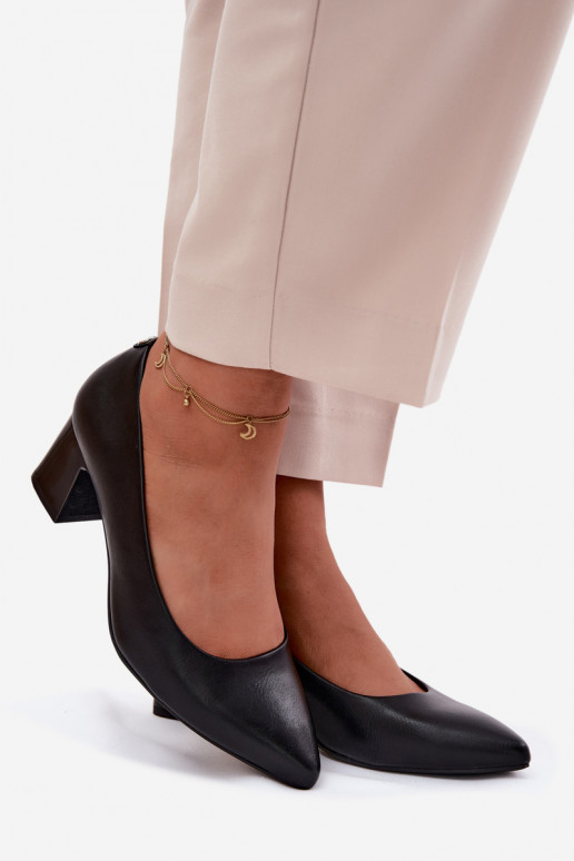 Chaussures avec des talons Sergio Leone PB413 couleur noire