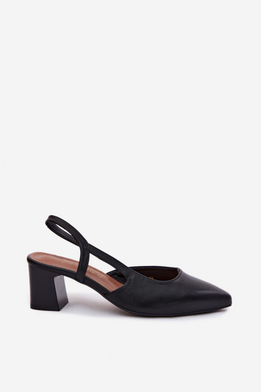 Sandales à talons pour femmes Sergio Leone SK472 en couleur noire