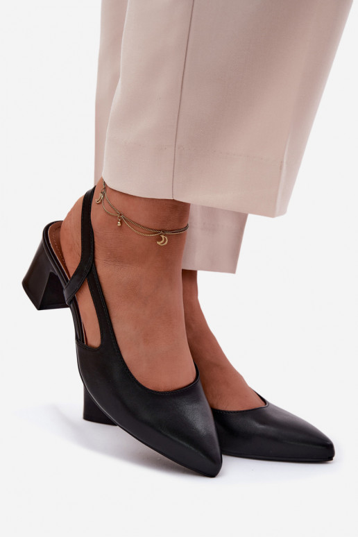 Sandales à talons pour femmes Sergio Leone SK472 en couleur noire