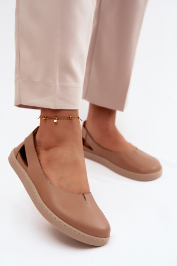 Ballerinas Barefoot Zazoo 10217 kleur cappuccino 2