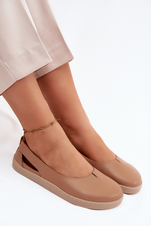 Barefoot ballerina's Zazoo 10217 in cappuccino kleur