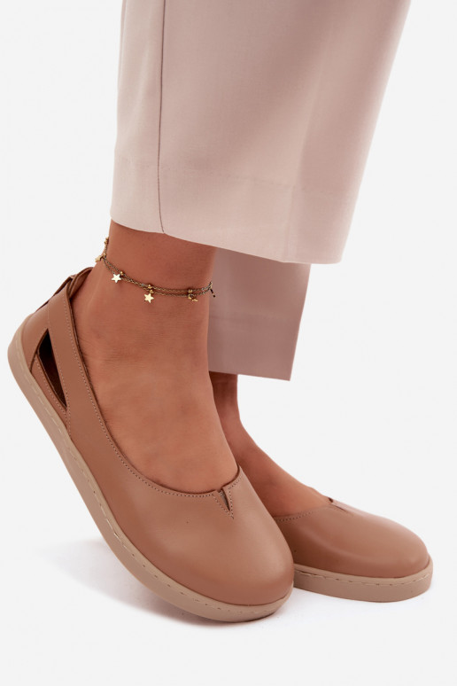 Ballerinas Barefoot Zazoo 10217 kleur cappuccino