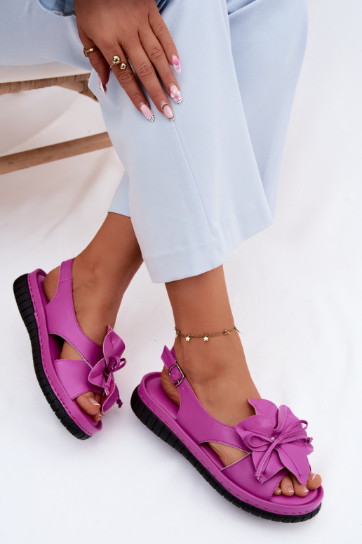 Dames sandalen Dames Met sierlijk met bloemenem Vinceza 66917 roze