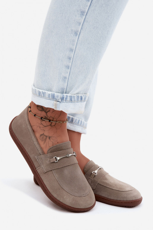 Mokassins Barefoot aus INildleder Zazoo 322 Cappuccino-Farbe