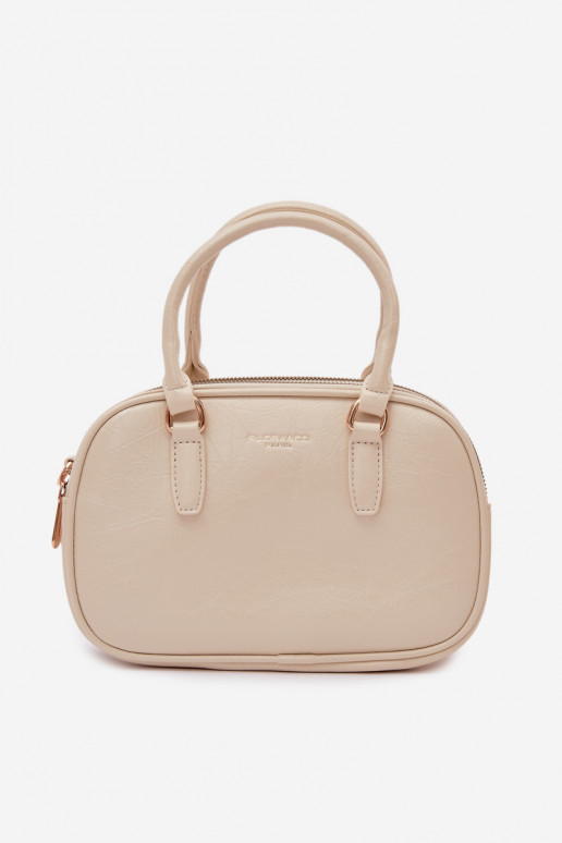 Helle Sandfarbene Reisetasche aus Kunstleder Soraya