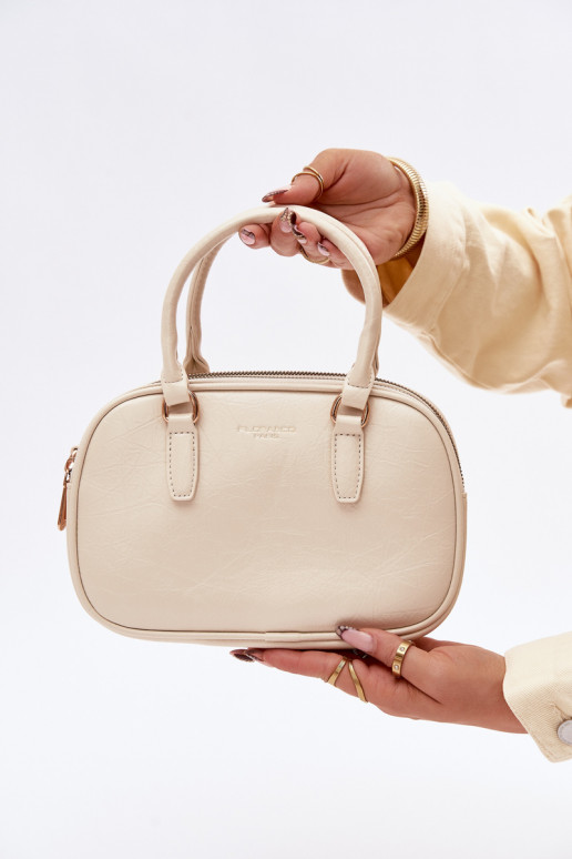 Helle Sandfarbene Reisetasche aus Kunstleder Soraya
