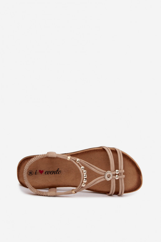 Sandalen voor dames Met Strepen beige Zelda
