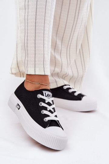 Casual schoenen met platform in zwart