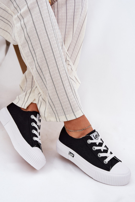 Chaussures décontractées avec plateforme en noir