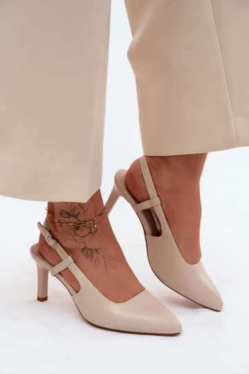 Sandales pour femmes avec des talons Sergio Leone SK157 beige