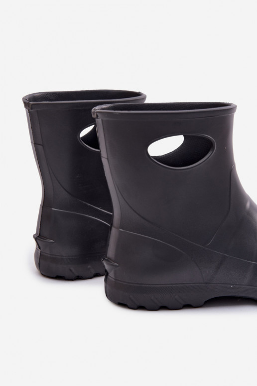 Bottes en caoutchouc imperméables pour hommes de couleur grise par LEMIGO GARDEN