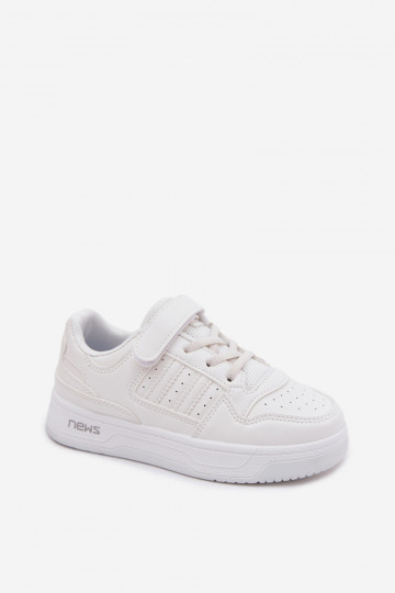 Kinder-Sneaker mit Klettverschlüssen in Weiß Neressa