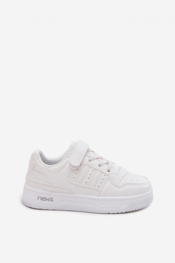 Kindersneakers met plakkende sluitingen wit Neressa 2