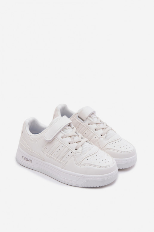 Kindersneakers met plakkende sluitingen wit Neressa