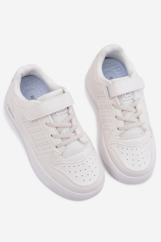 Kinder-Sneaker mit Klettverschlüssen in Weiß Neressa