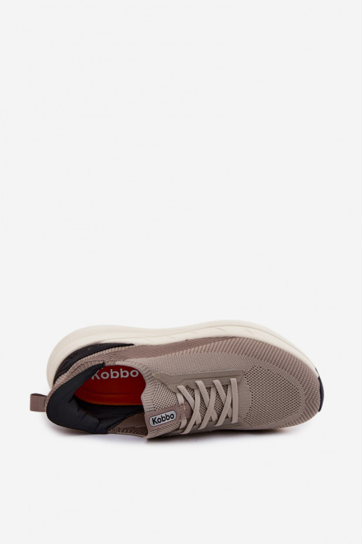baskets pour hommes  Chaussures modèle baskets Un modèle convaincant avec une plateforme Kobbo 102421 beige