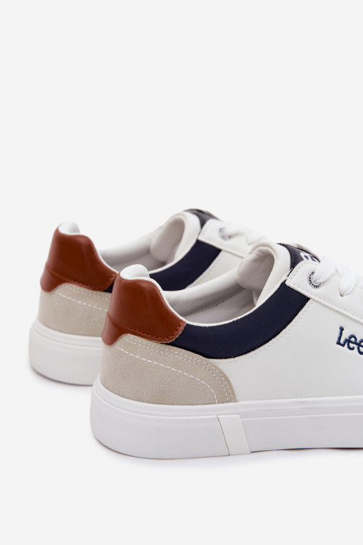 Chaussures décontractées pour hommes LEE BRIXTON MEN LODANS 50261024.1FG couleur blanche