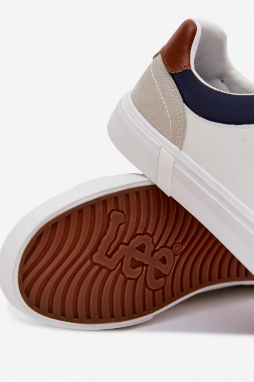 Chaussures décontractées pour hommes LEE BRIXTON MEN LODANS 50261024.1FG couleur blanche