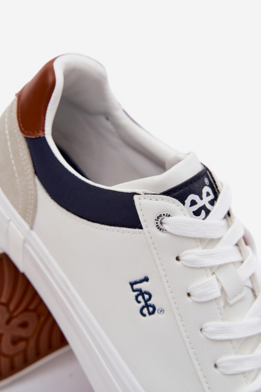 Heren casual schoenen LEE BRIXTON MEN LOIN 50261024.1FG wit