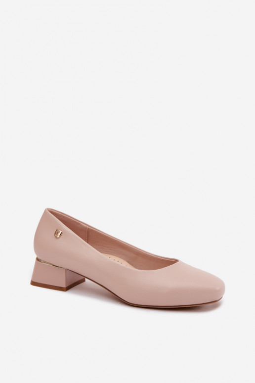 SchoenenImitacji Skóry Op Klok Sergio Leone PB417 beige